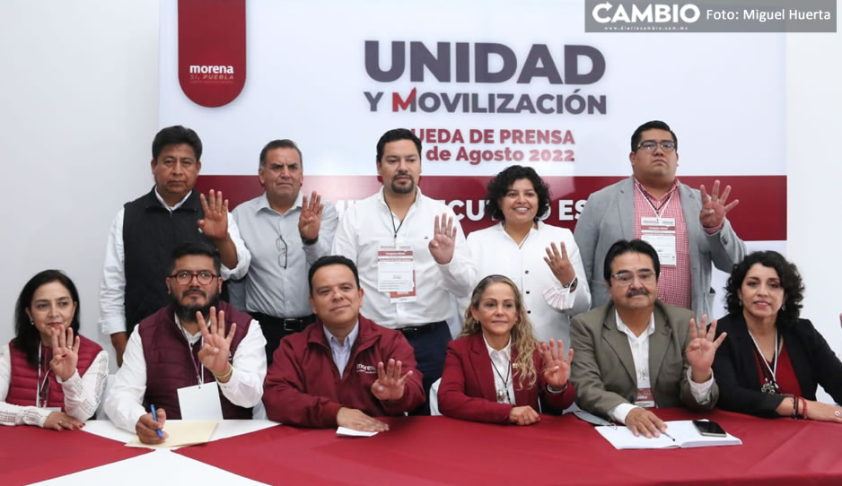 Esta es la nueva dirigencia de Morena Puebla; Olga Romero es ungida como  presidenta del partido (FOTOS)