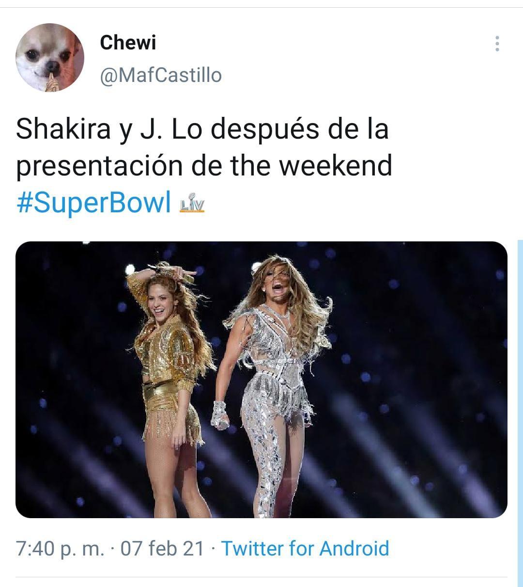 meme The Weeknd en el Super Bowl