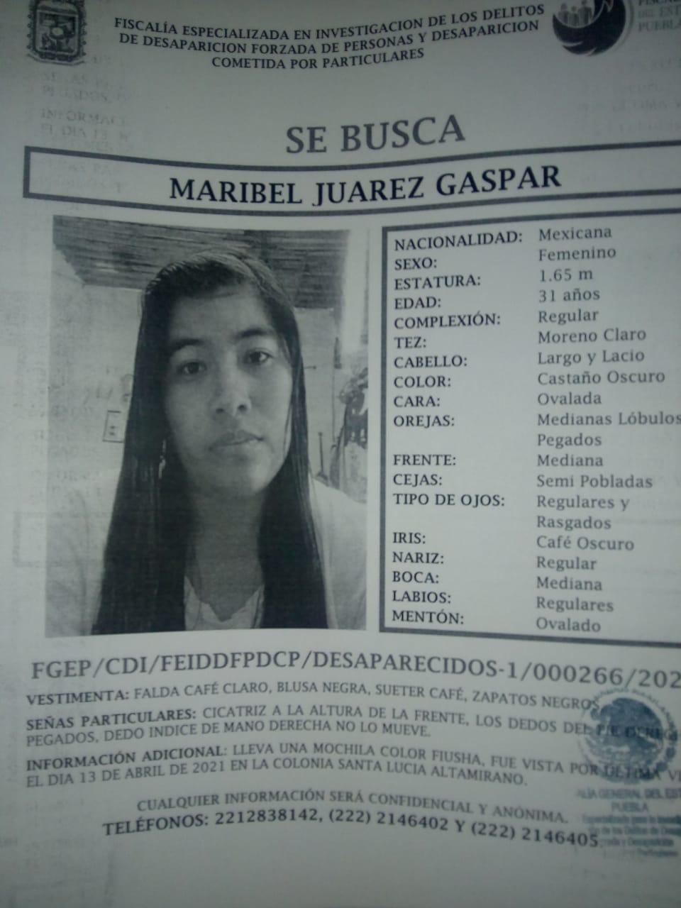 Maribel Juárez desapareció en la colonia Santa Lucía ¡ayúdala a