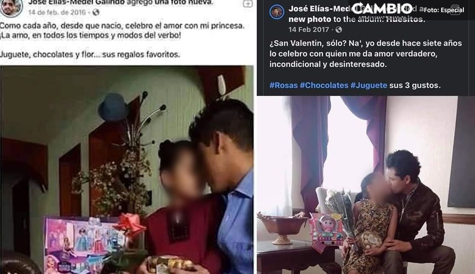 precandidato de Movimiento Ciudadano besando a su hijita
