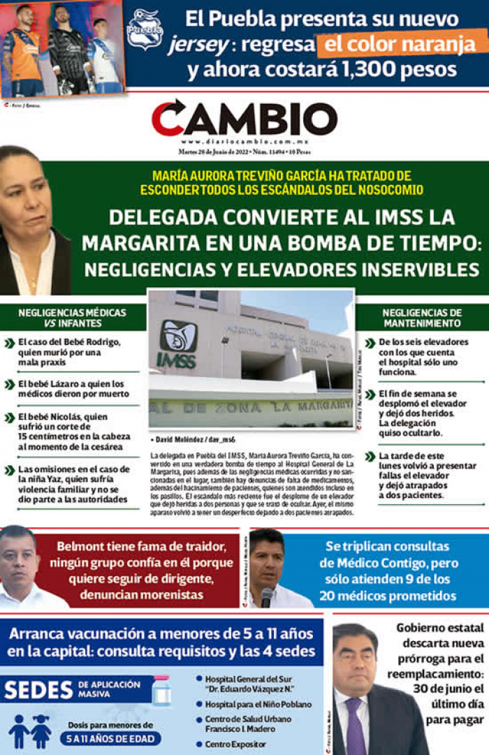 Delegada convierte al IMSS La Margarita en una bomba de tiempo: negligencias y elevadores inservibles