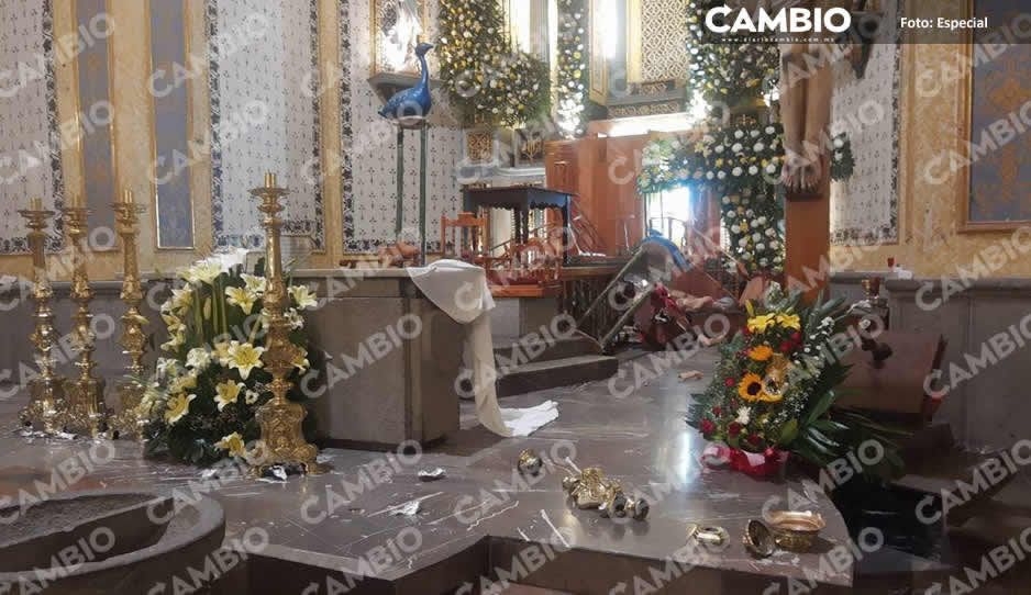 Cinco imágenes históricas y artículos de culto fueron destruidos en la Parroquia de San Martín (FOTOS)