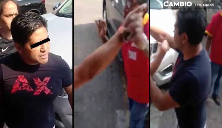 VIDEO: Se agarran a golpes empleado de Oxxo y cliente por no usar cubrebocas en Atlixco