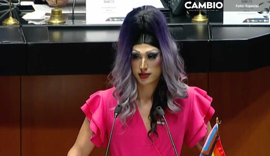 ¡Histórico! Por primera vez una Drag Queen toma la tribuna del Senado (FOTOS)