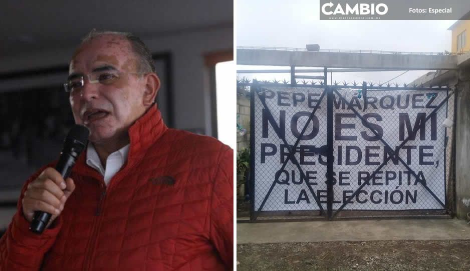 Zacatlán se levanta: “Pepe Márquez no es mi presidente”,  el priista acusa ataques en su contra desde Morena