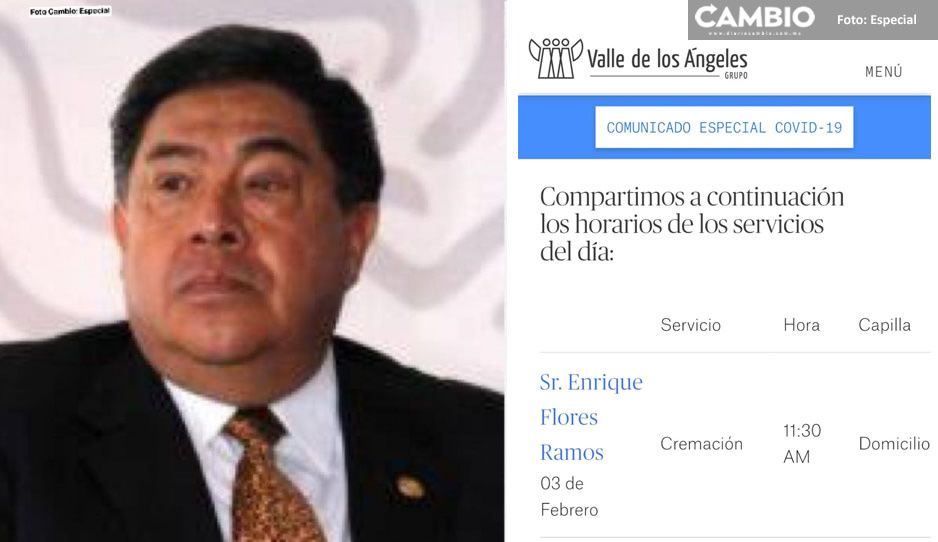 ¡Foco de contagio! Magistrado Enrique Flores murió de Covid y será velado en su casa