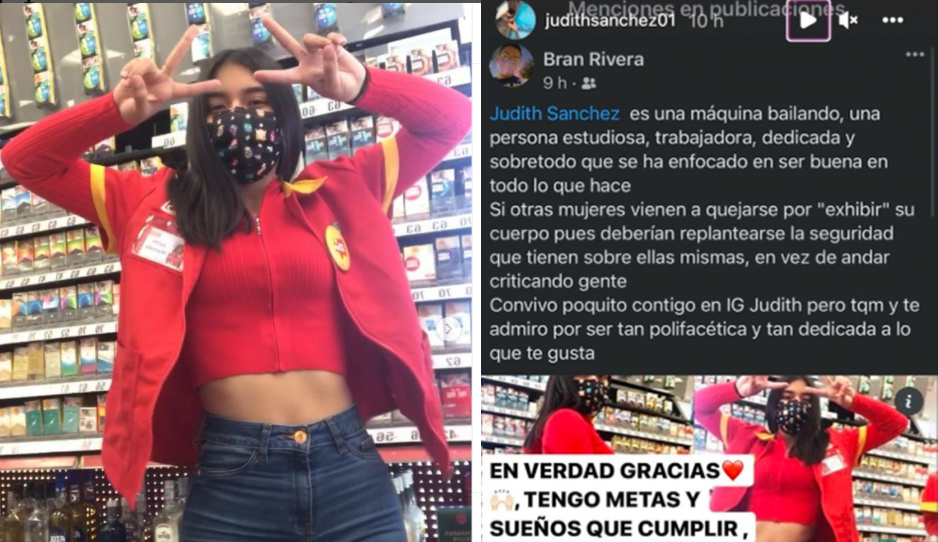 Cajera del Oxxo rompe el silencio, responde a críticas por sus fotos