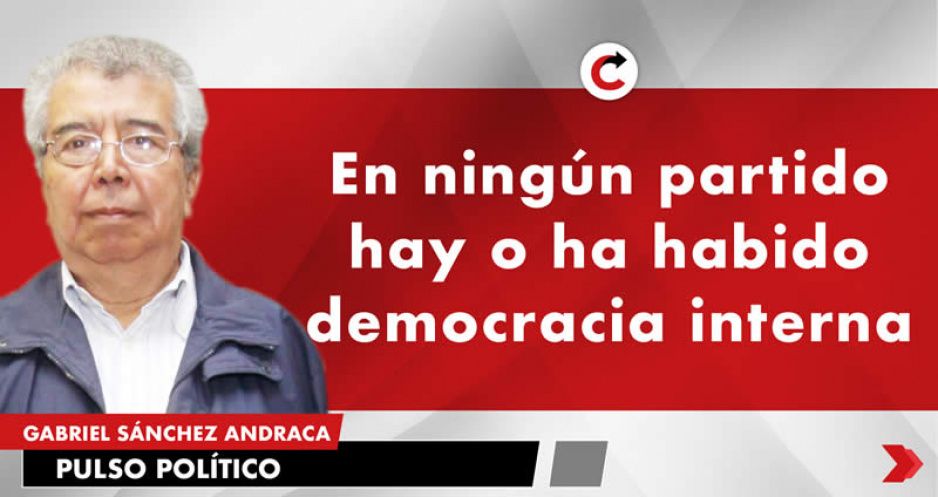 En ningún partido hay o ha habido democracia interna