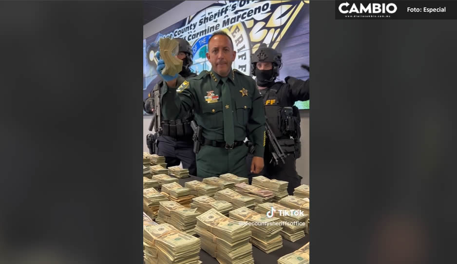 VIDEO: Así celebraron policías confiscar dinero y sustancias toxicas