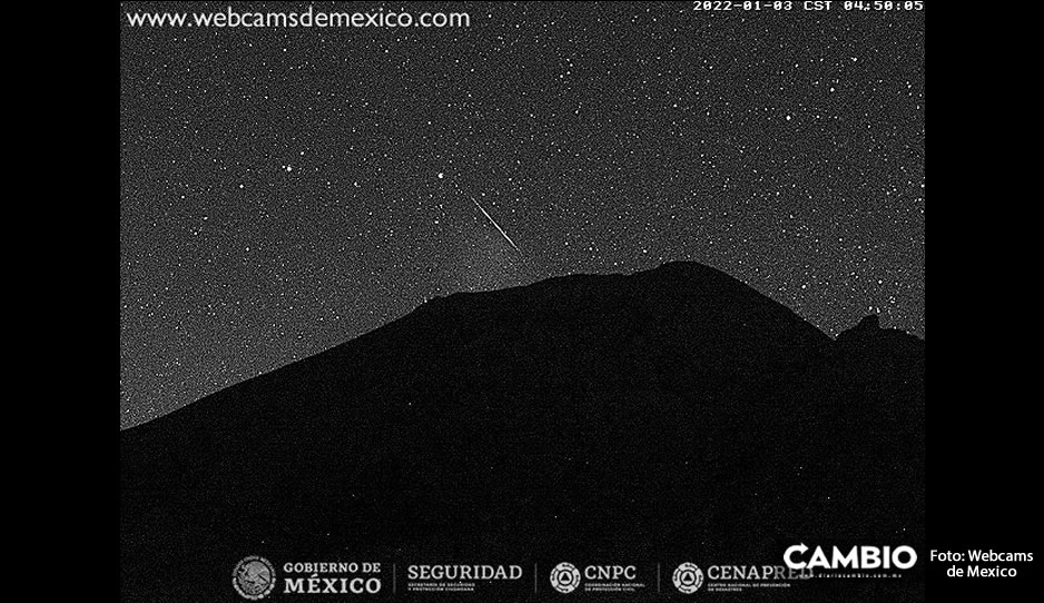 Captan en FOTOS la primera lluvia de estrellas del 2022 en el Popo ¡se vio espectacular!