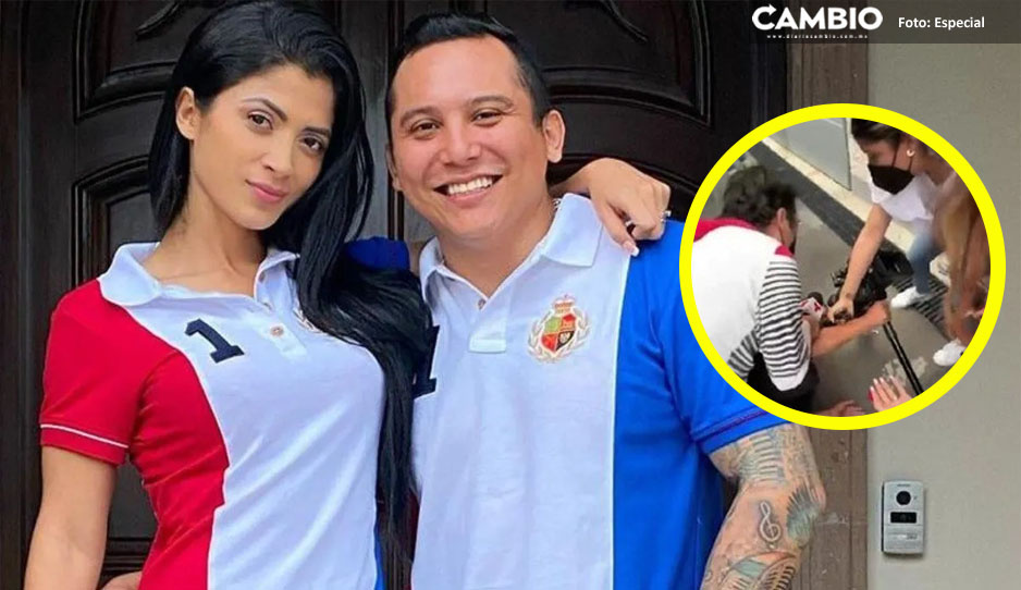 Kimberly Flores se niega a dar entrevista y tira a un camarógrafo (VIDEO)