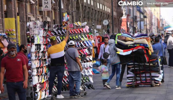 Pandemia duplicó a los ambulantes, son 1.8 millones en Puebla: INEGI