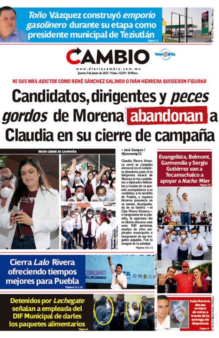 Candidatos, dirigentes y peces gordos de Morena abandonan a Claudia en su cierre de campaña