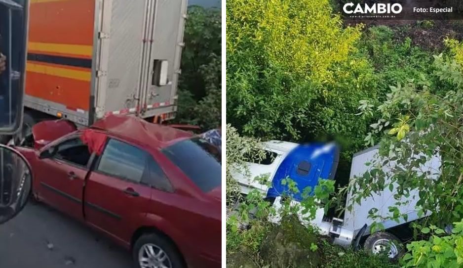 Fin de semana fatal; accidentes viales en la autopista Puebla- Córdoba, dejan dos heridos
