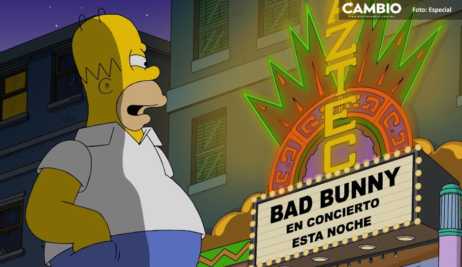 Los Simpson lo hacen de nuevo; predijeron el concierto de Bad Bunny en el ‘Azteca’ (VIDEO)