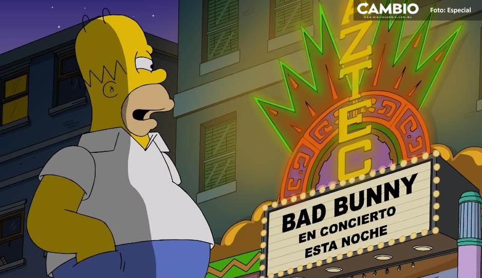 Los Simpson lo hacen de nuevo; predijeron el concierto de Bad Bunny en el ‘Azteca’ (VIDEO)