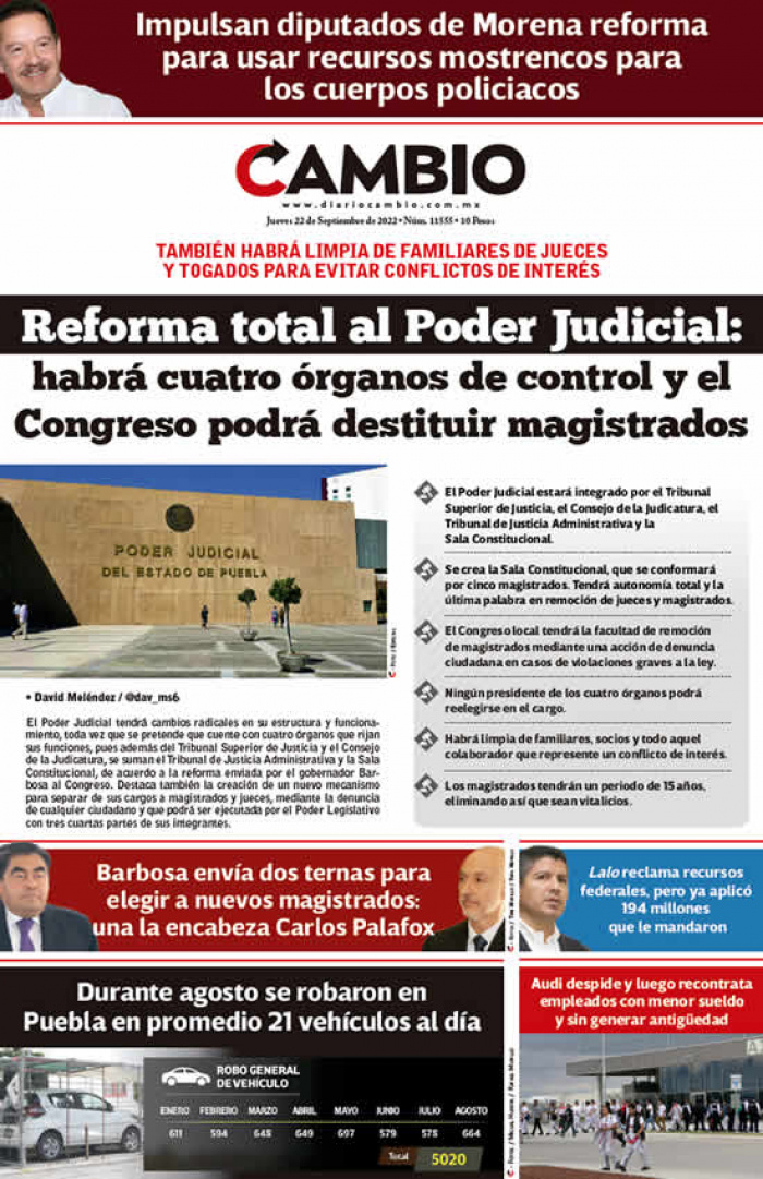 Reforma total al Poder Judicial: habrá cuatro órganos de control y el Congreso podrá destituir magistrados