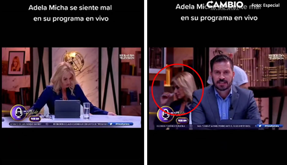 Adela Micha se siente mal en su programa y la sacan en una silla (VIDEO)