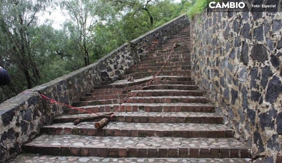 Escalinata del Pocito en pirámide de Cholula será sustituida por un puente elevado