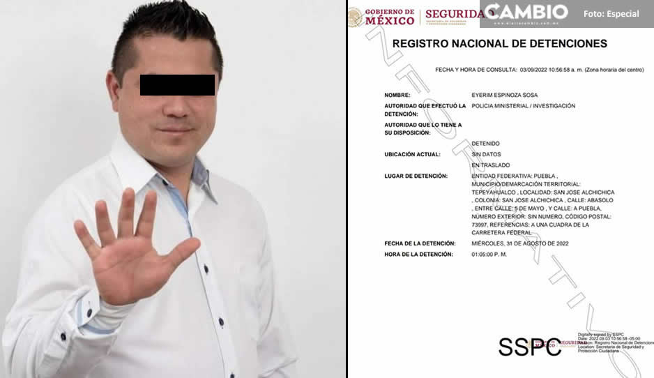 Detienen al ex presidente de Tepeyahualco tras dar permisos de construcción en la Laguna de Alchichica
