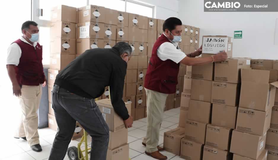 ¡Todo listo para regreso a clases! Distribuye SEP paquetes sanitarios a escuelas de Puebla