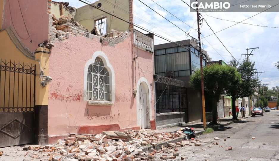 ¡Peligro! Colapsa vivienda de la 20 Oriente en San Francisco (FOTOS y VIDEO)