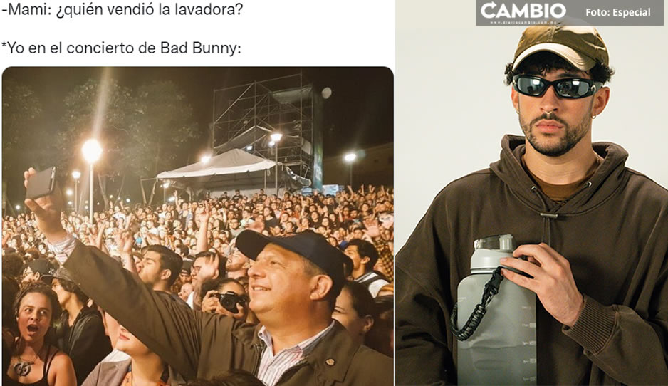 “¿Y la lavadora?”: Fans de Bad Bunny reaccionan con memiza tras anuncio del concierto en México