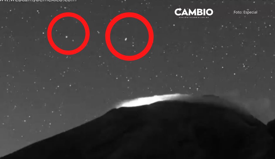 VIDEO: Captan luces misteriosas en el Popocatépetl después de erupción