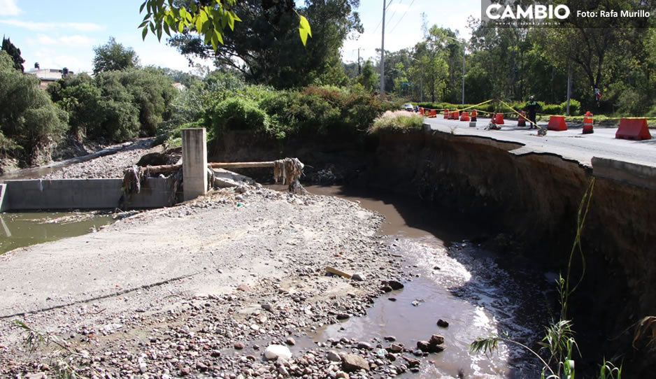 Paciencia poblanos; puente Vicente Suárez quedará rehabilitado hasta dentro de un mes (VIDEO)