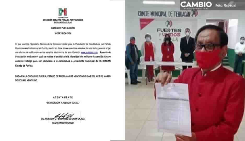 PRI oficializa  candidatura de El Mostro  para la alcaldía de Tehuacán