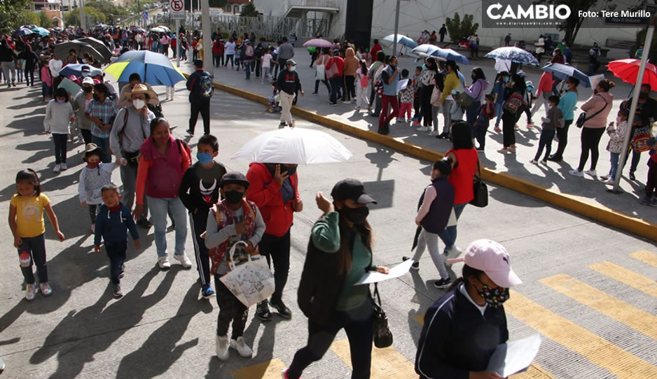 Se extravían dos niños en la jornada de vacunación en el Centro Expositor, pero ya están con sus familiares