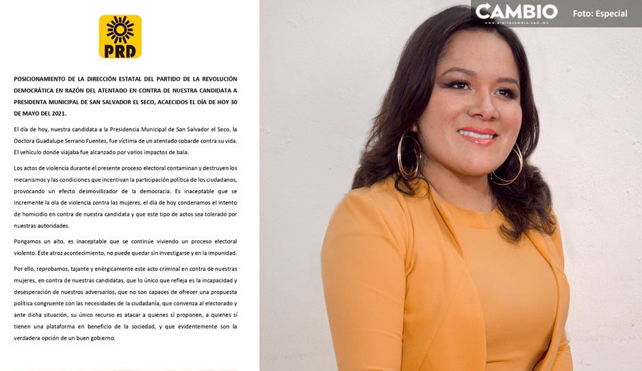 Candidata del PRD a la alcaldía de El Seco sufre atentado fuera de la casa de sus padres