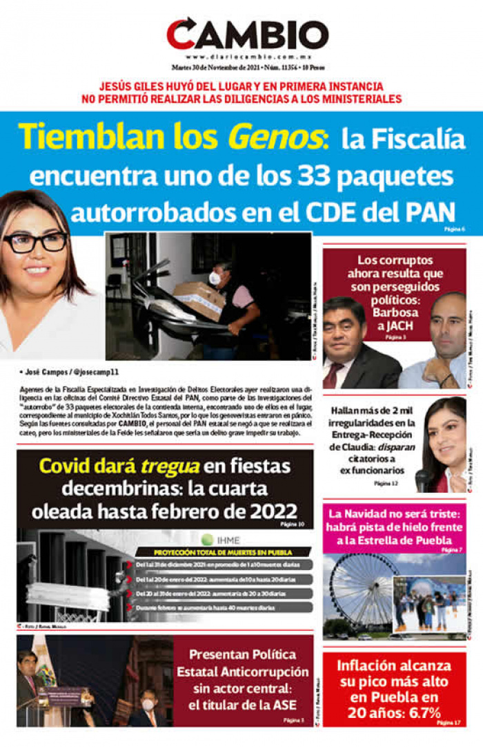 Tiemblan los Genos: la Fiscalía encuentra uno de los 33 paquetes autorrobados en el CDE del PAN