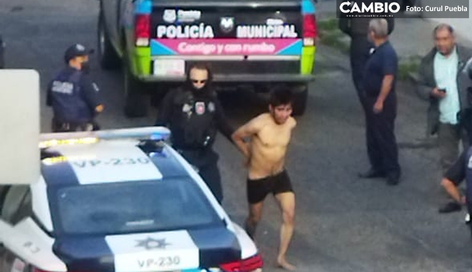 Vecinos golpean a ladrón en el Boulevard 5 de Mayo; policías llegaron a rescatarlo