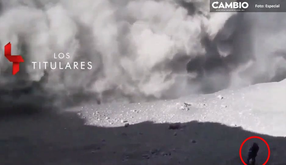 VIDEO: ¡Yahvé te amo!, así gritó un alpinista que subió al Popocatépetl, mientras echaba fumarola