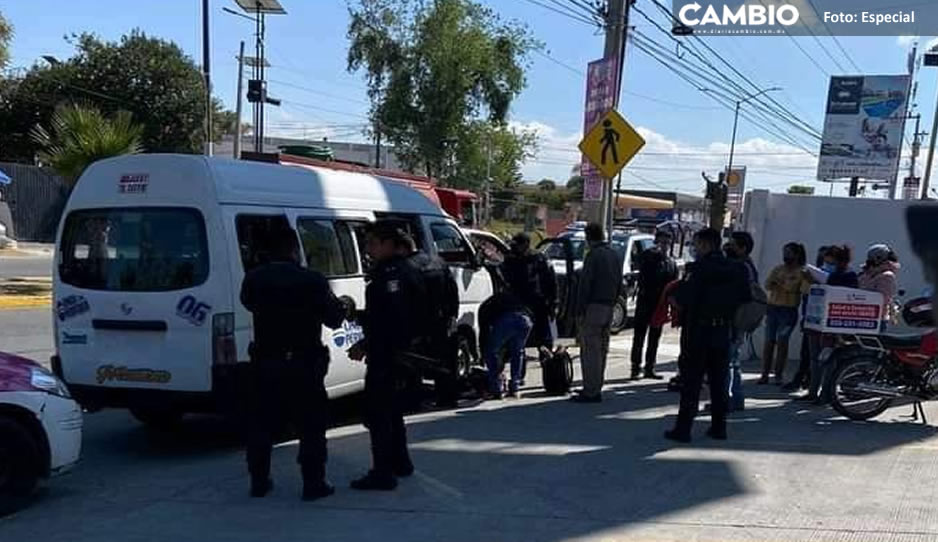 ¡Otro asalto más! Delincuentes atracan la ruta Periférico en Cuautlancingo
