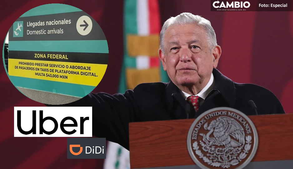 AMLO señala que revisará veto a Uber y DiDi en el AICM: “desconozco las multas de 43 mil pesos” (VIDEO)