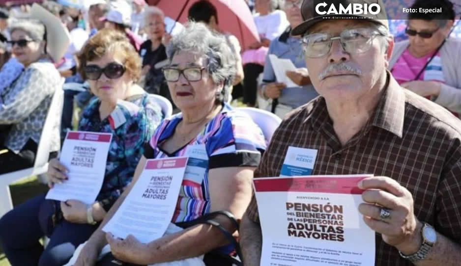 Pensiones para adultos mayores aumentan 25 %, recibirán 4 mil 800 pesos bimestrales