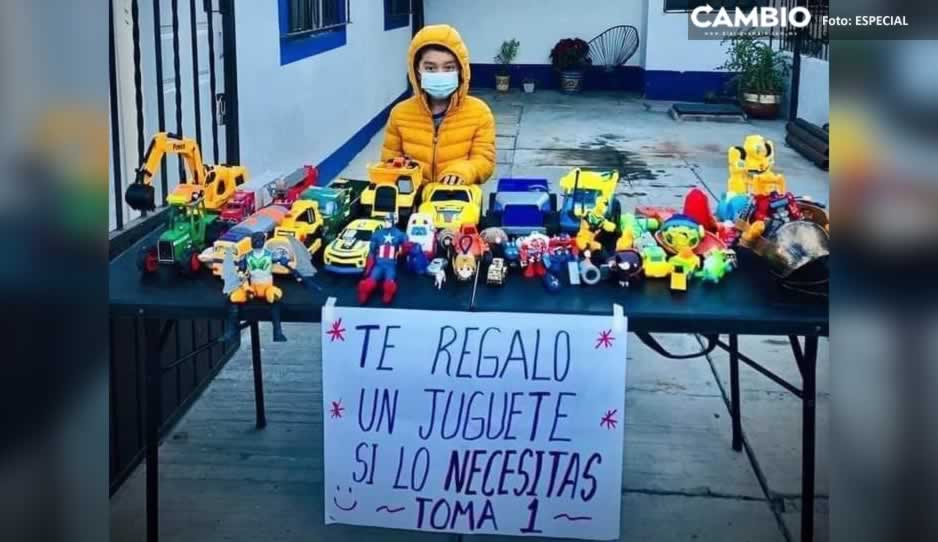 FOTOS: Alessandrito dona sus juguetes a niños que no recibieron regalos de los Reyes Magos