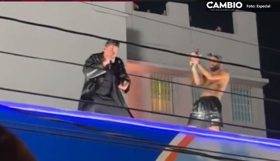 Bad Bunny improvisa concierto gratis en techo de gasolinera de Puerto Rico (VIDEO)