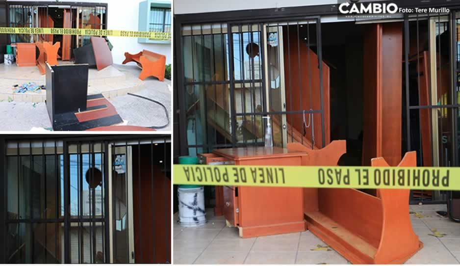 FOTOS: Así quedó vandalizada la sede del Sindicato municipal, detuvieron a 20 rijosos