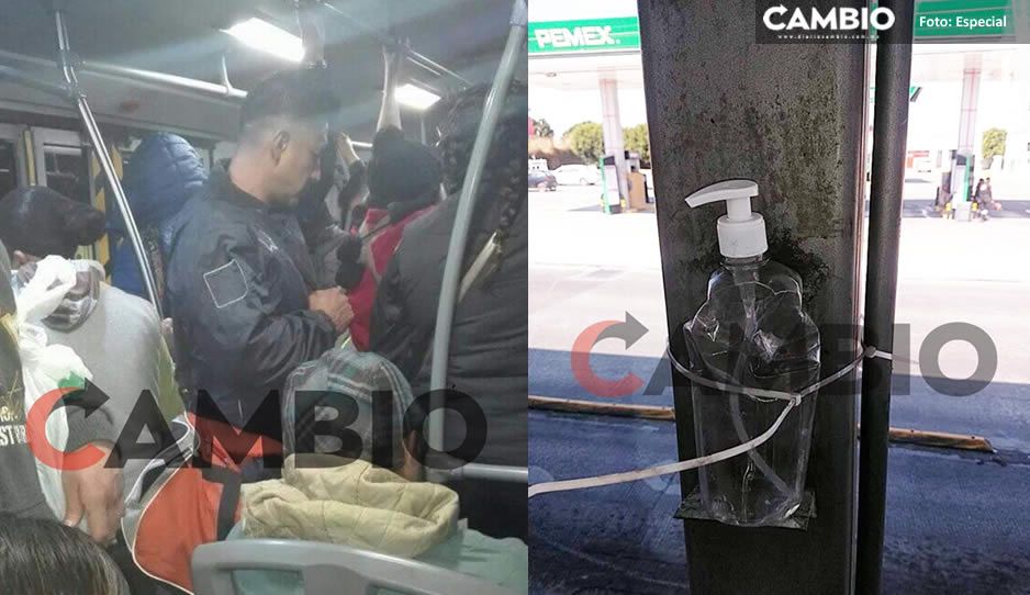 En el RUTA suben sin cubrebocas, no hay gelantibacterial y se aglomeran; reportan usuarios
