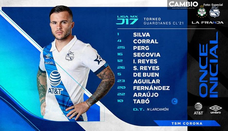 Así jugará el Club Puebla ante Santos; buscará el pase directo a la Liguilla