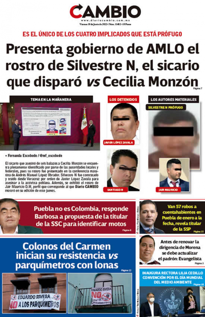 Presenta gobierno de AMLO el rostro de Silvestre N, el sicario que disparó vs Cecilia Monzón