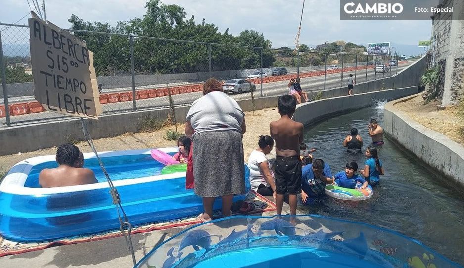 ¡Cuanta inocencia! Viralizan FOTO de niñitos bañándose en Canal de Atlacomulco