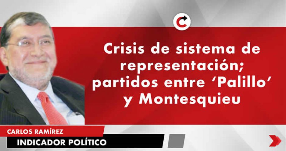 Crisis de sistema de representación; partidos entre Palillo y Montesquieu