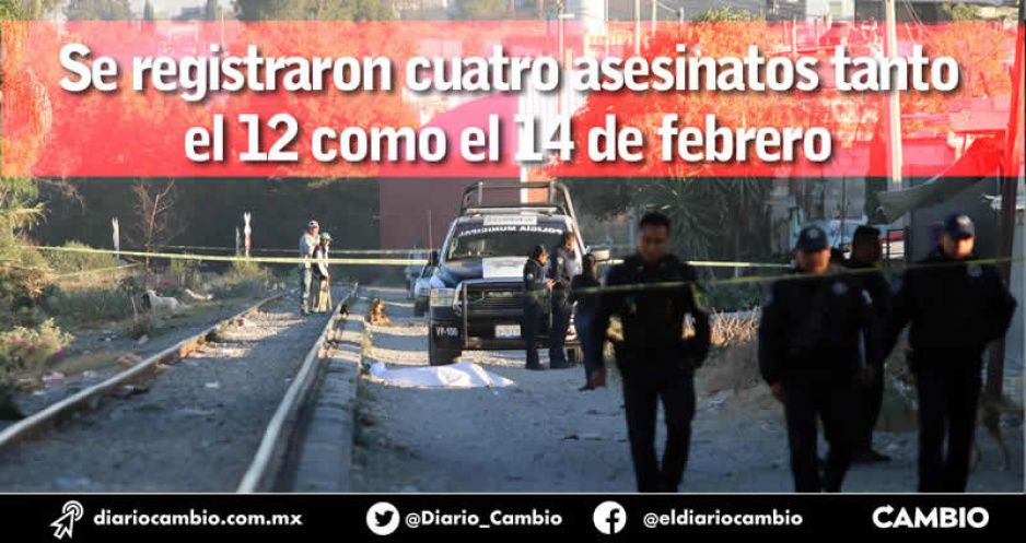 En 15 días de febrero se consumaron 29 asesinatos; Día del Amor, el más violento