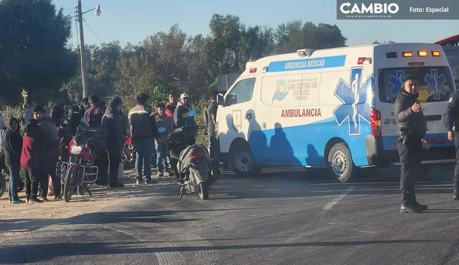 Mujer motociclista pierde la vida en terrible accidente en Reyes de Juárez