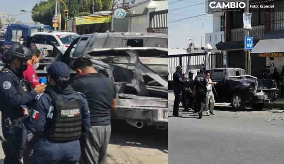 Camioneta que explotó en Balcones del Sur, era para un desfile de la Primavera y de Antorcha Campesina