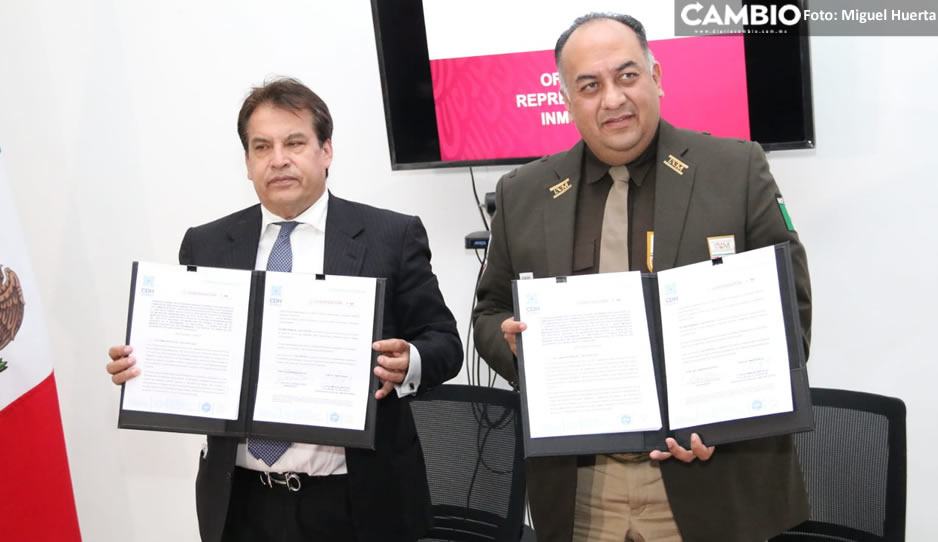 INM y CDH firman convenio de colaboración; buscan mejorar el trato a los migrantes (VIDEO)